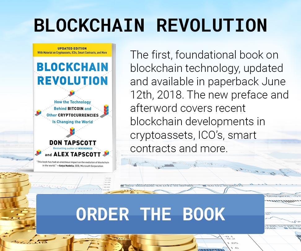 Order Blockchain Revolution - the first book to explain why blockchain technology will fundamentally change what we can achieve online, how we do it, and who can participate.