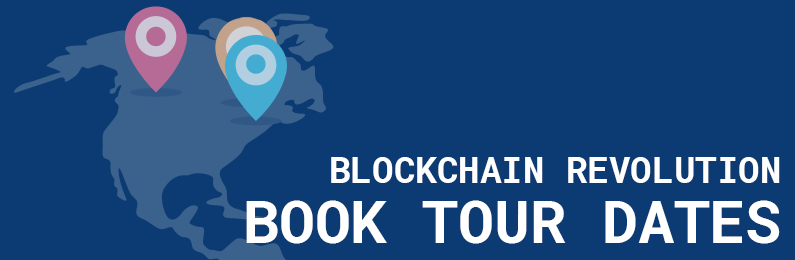 Blockchain Revolution Book Tour Dates