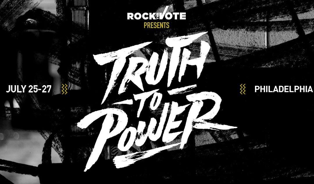 Alex Tapscott Keynoting Rock The Vote Truth to Power event @ DNC